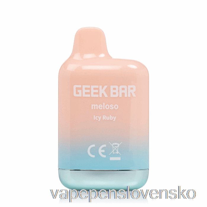 Geek Bar Meloso Mini 1500 Jednorazový ľadový Rubínový Vape Bez Nikotinu
